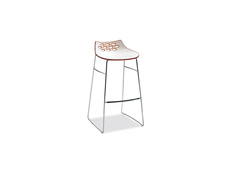 Jam Coloured plastic stool CS/1033 Calligaris