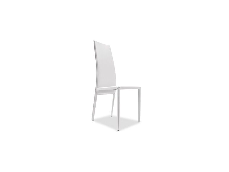 Charme Thick-leather covered chair CS/1066 Calligaris