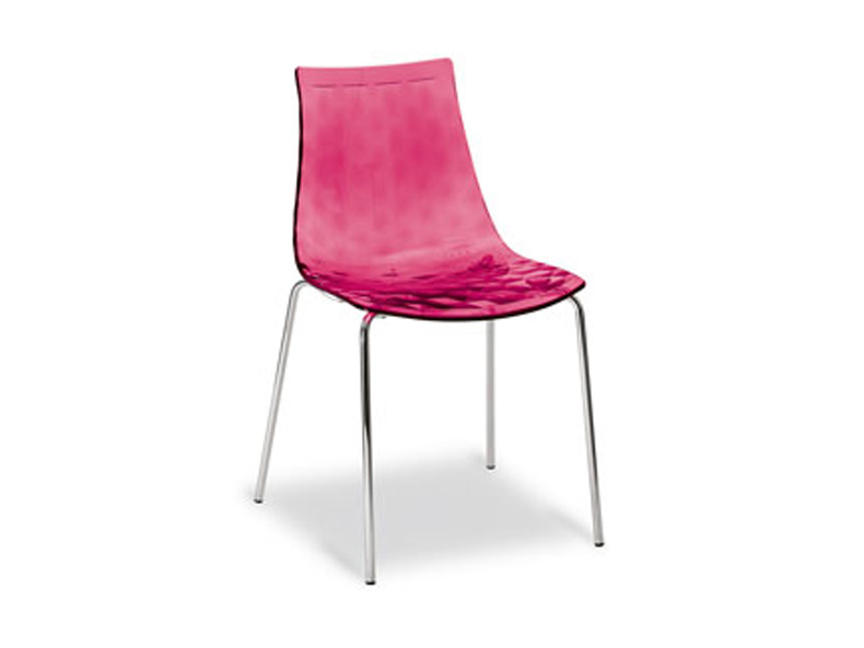 Ice Coloured plastic chair CS/1038 Calligaris