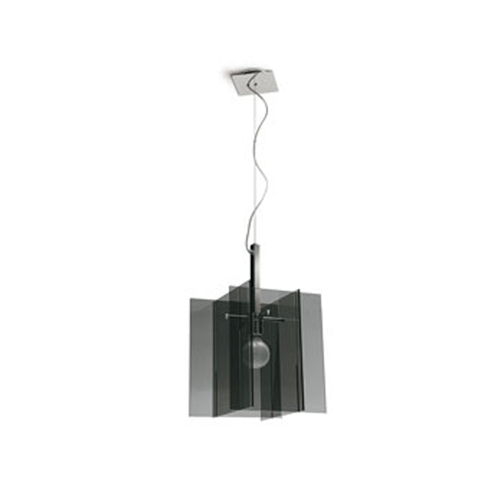 Sagitta Square design suspension lamp CS/8013-SS Calligaris