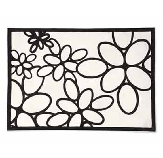 Daisy Acrylic rug with bold petal pattern 7064-P Calligaris