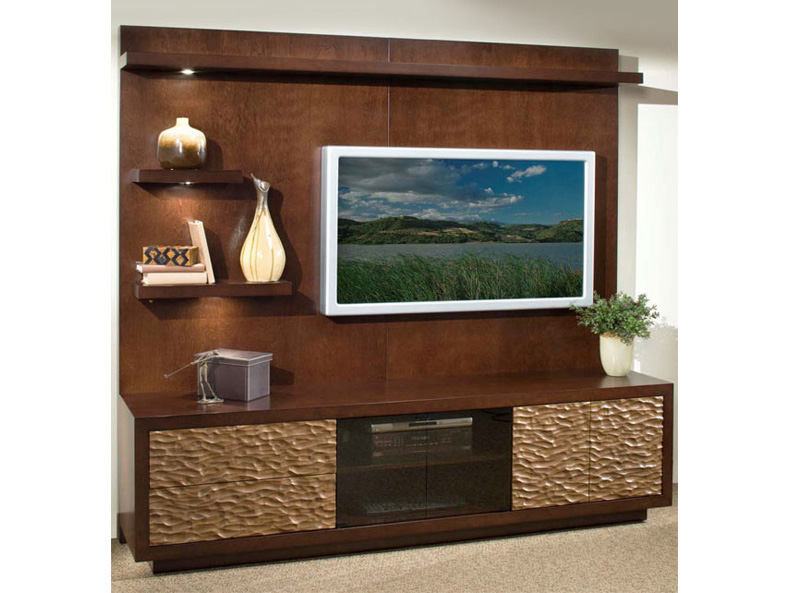 90 inch Entertainment Unit with shelves Left 5060-L Creative Elegance