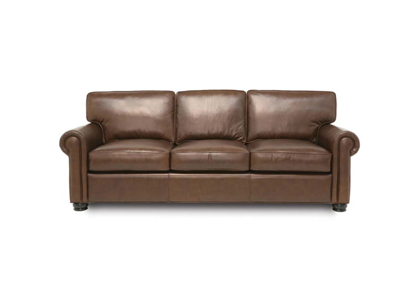 Bordeaux Leather Sofa  Eleanor Rigby