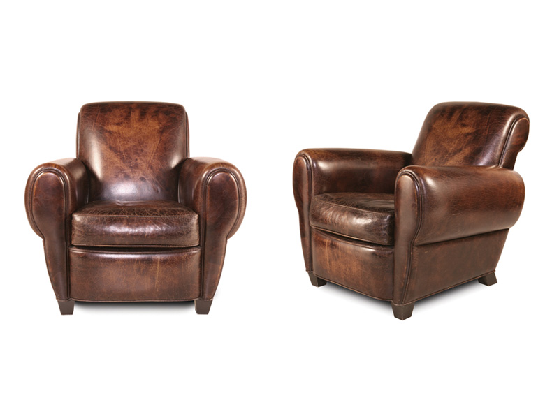 Parisian Leather Arm Chair  Eleanor Rigby