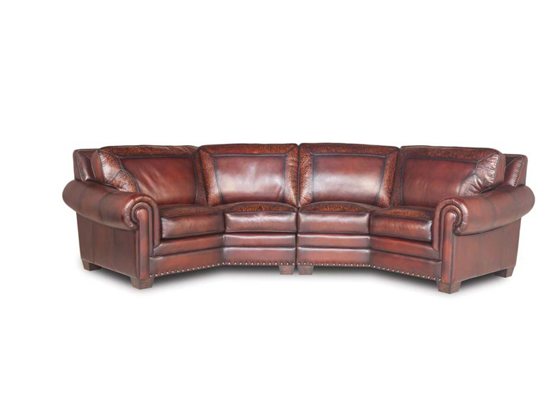 Weatherford Leather Sectional  Eleanor Rigby