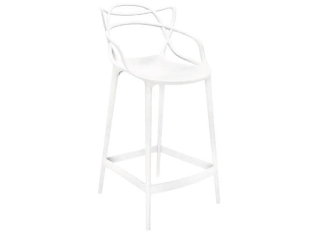 Barstool White 5868 Kartell