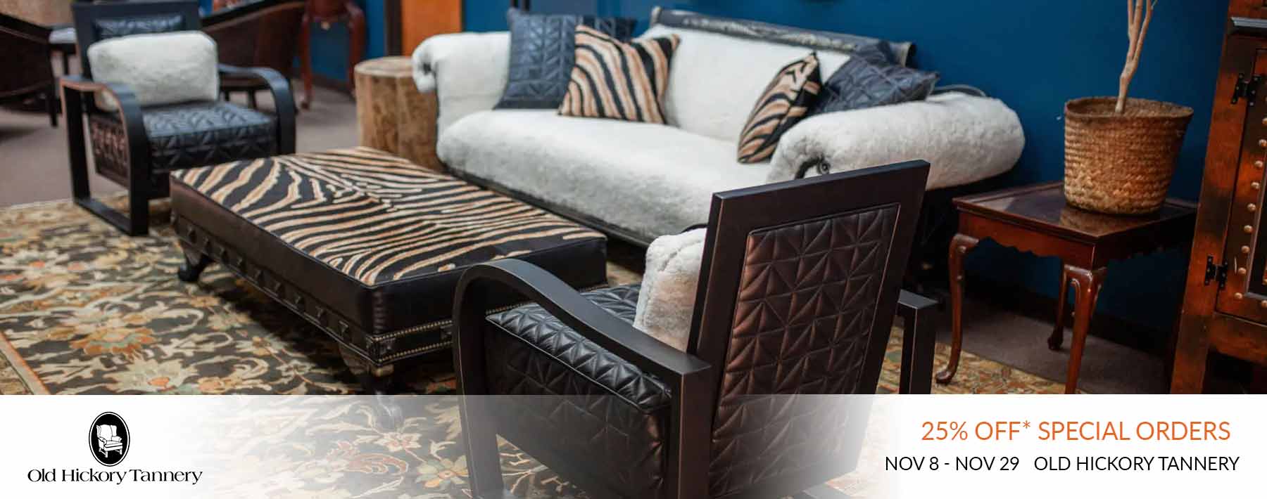 Old Hickory Tannery Fall into Savings 25% Off Furniture Sale